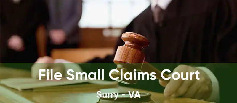  File Small Claims Court Surry - VA