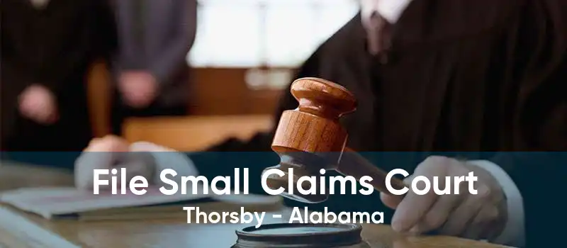 File Small Claims Court Thorsby - Alabama
