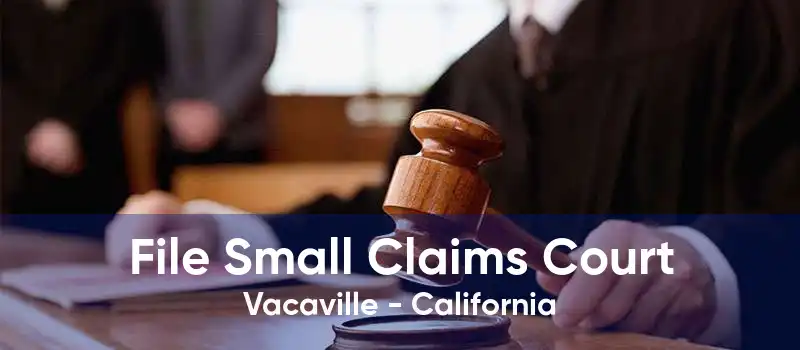 File Small Claims Court Vacaville - California