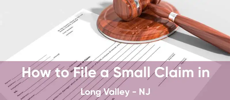 How to File a Small Claim in Long Valley - NJ