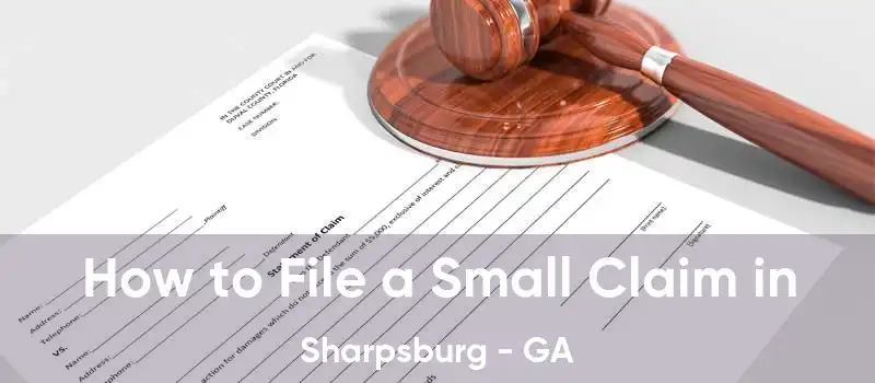  How to File a Small Claim in Sharpsburg - GA