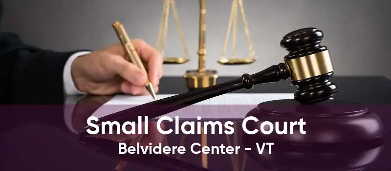 Small Claims Court Belvidere Center - VT
