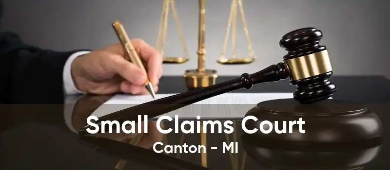 Small Claims Court Canton - MI