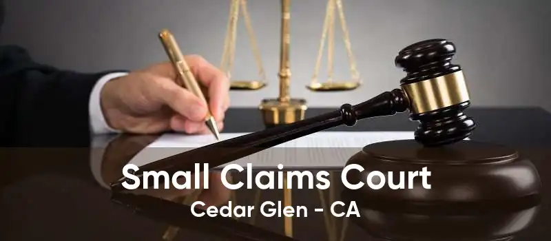 Small Claims Court Cedar Glen - CA