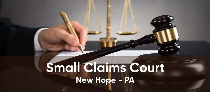 Small Claims Court New Hope - PA