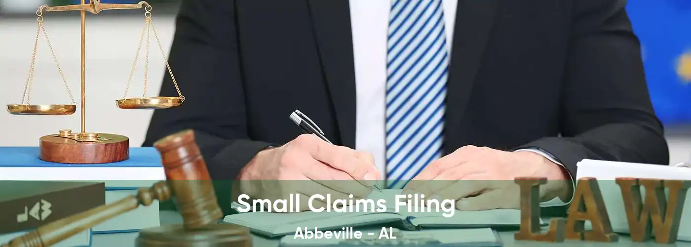 Small Claims Filing Abbeville - AL