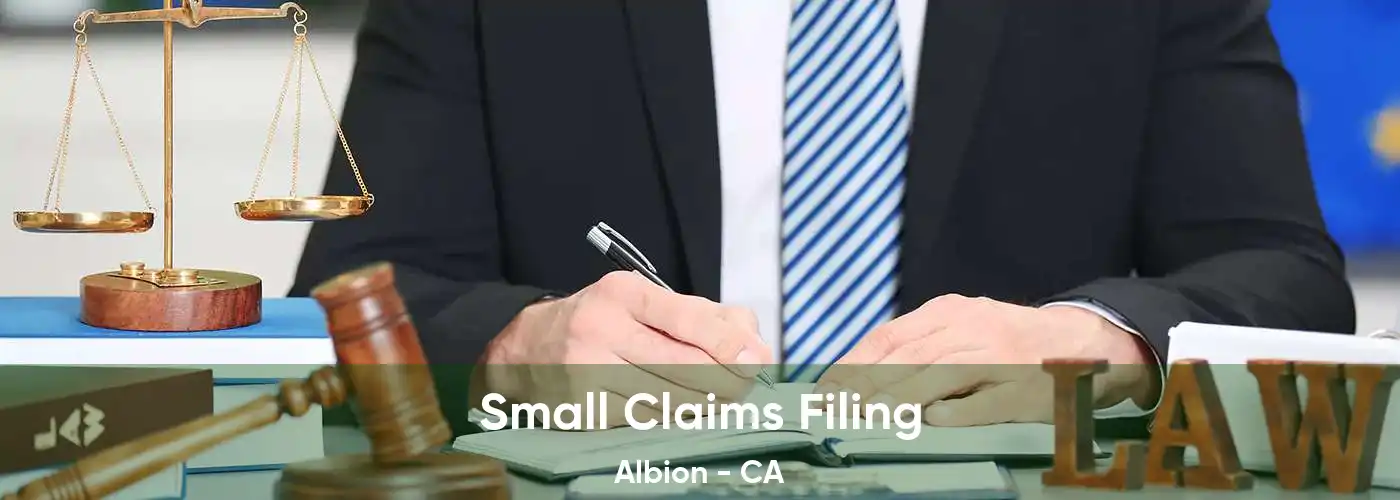 Small Claims Filing Albion - CA