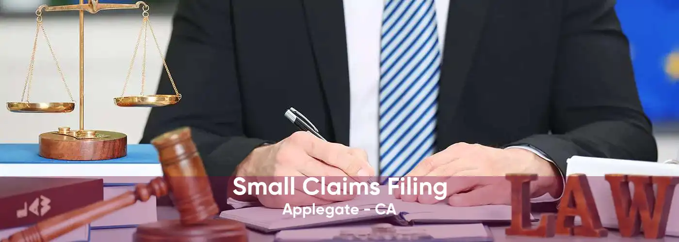 Small Claims Filing Applegate - CA