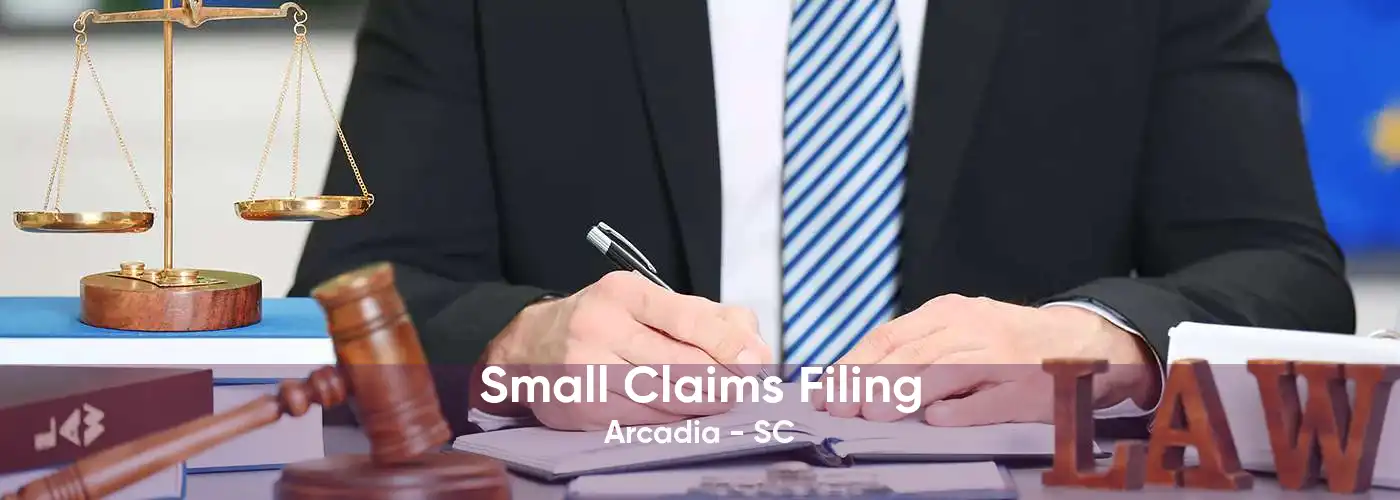 Small Claims Filing Arcadia - SC