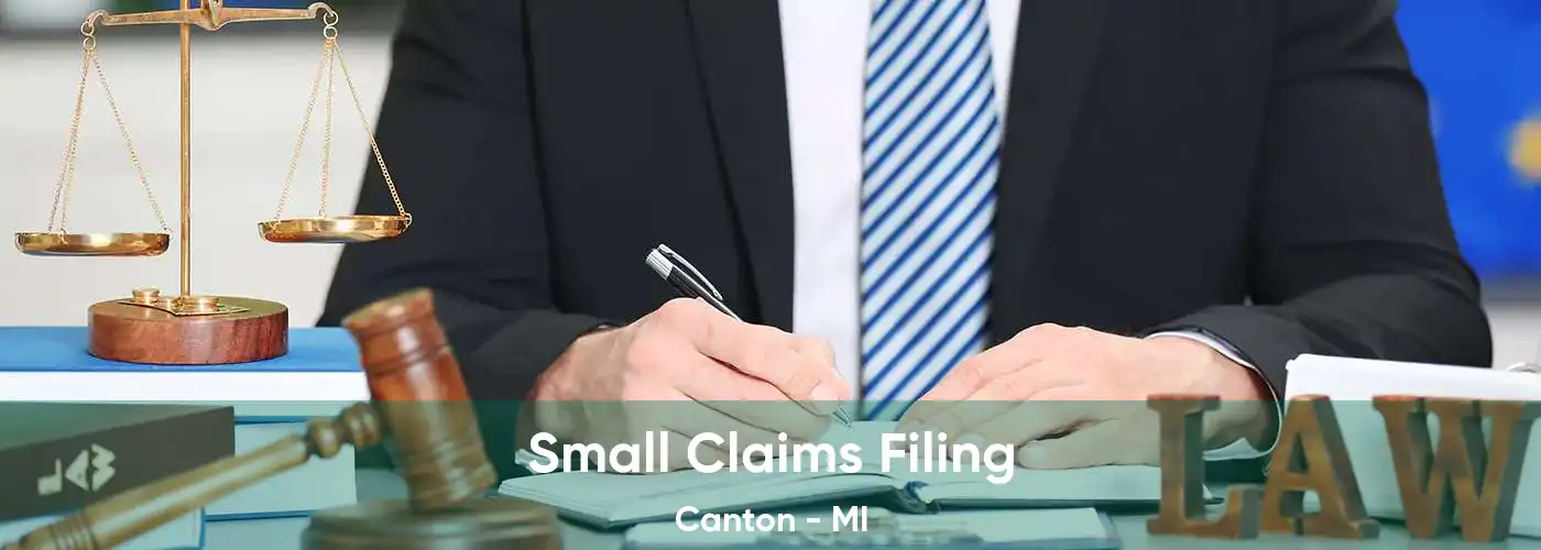 Small Claims Filing Canton - MI