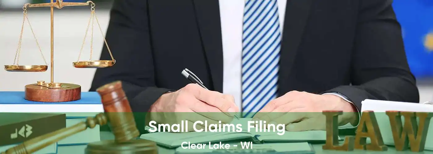  Small Claims Filing Clear Lake - WI