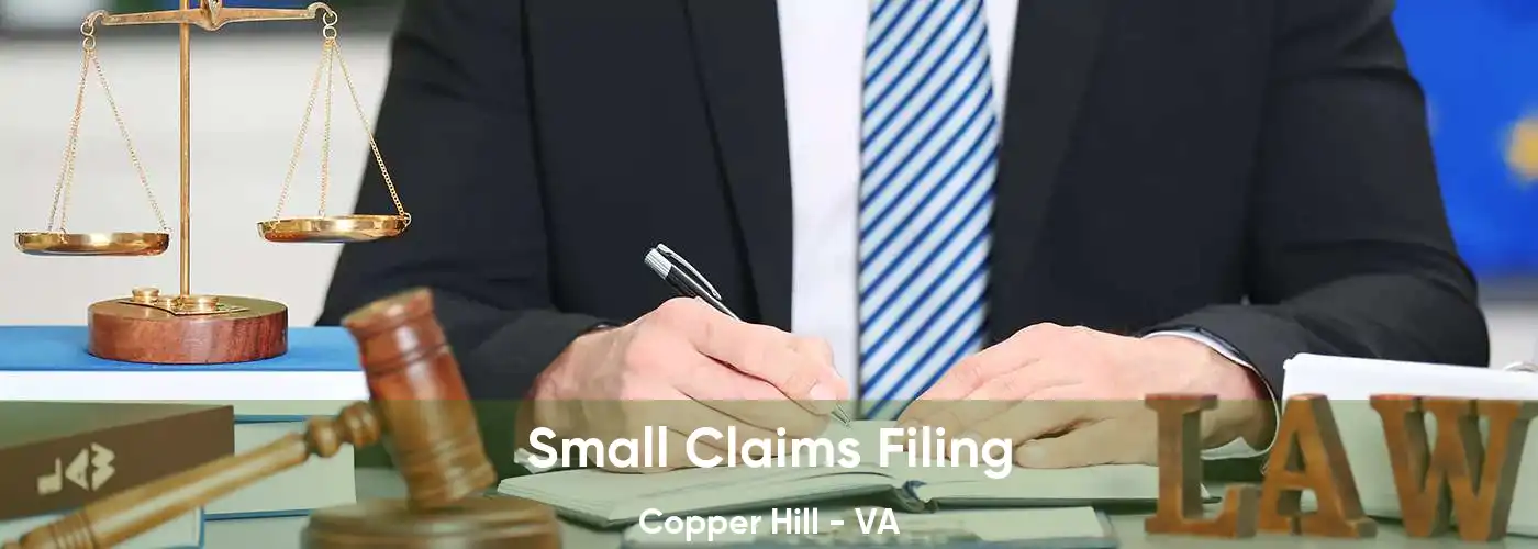 Small Claims Filing Copper Hill - VA