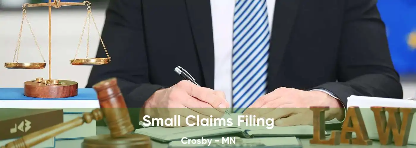 Small Claims Filing Crosby - MN