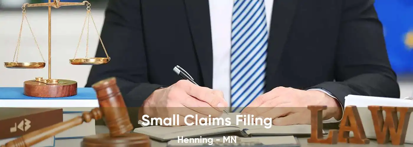 Small Claims Filing Henning - MN