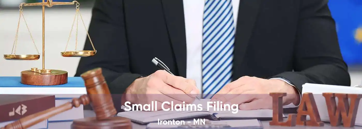 Small Claims Filing Ironton - MN