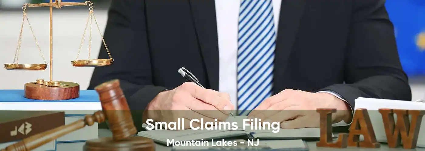 Small Claims Filing Mountain Lakes - NJ