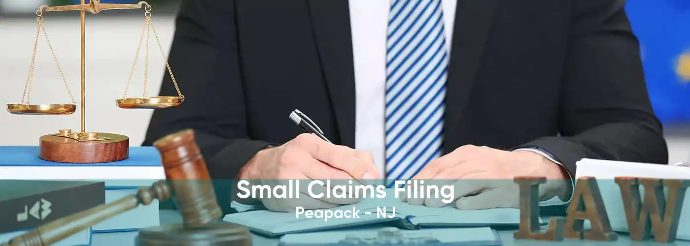 Small Claims Filing Peapack - NJ