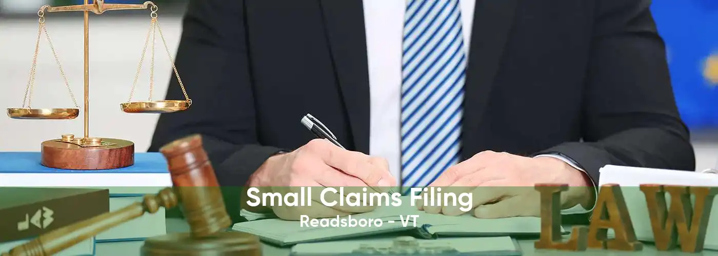 Small Claims Filing Readsboro - VT