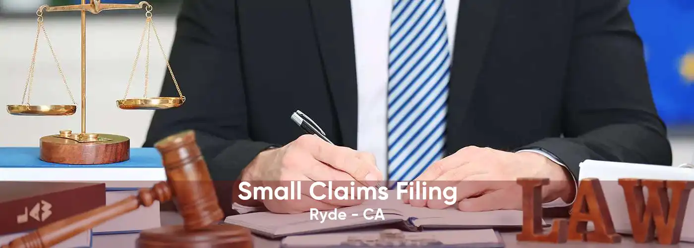 Small Claims Filing Ryde - CA
