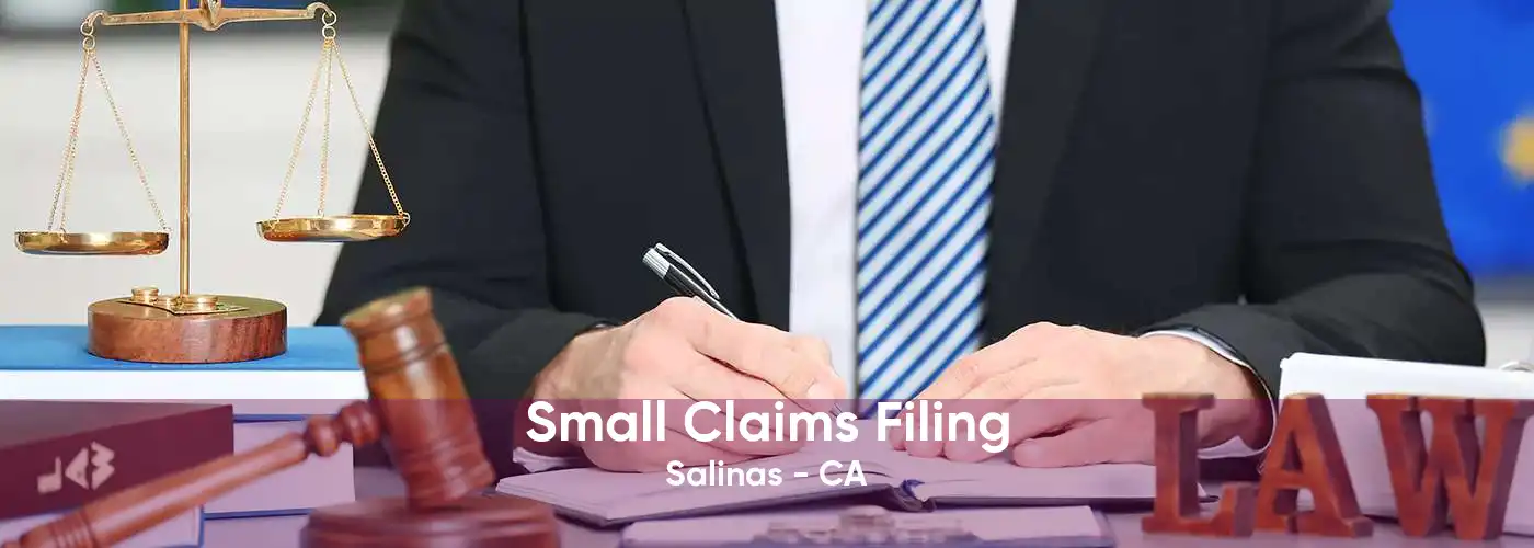 Small Claims Filing Salinas - CA