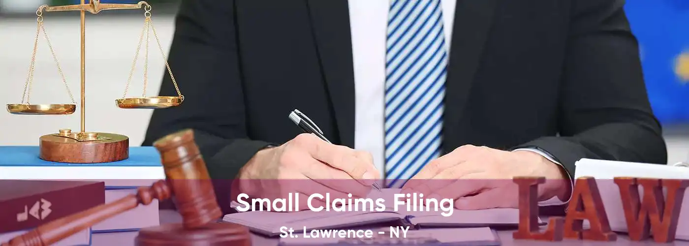  Small Claims Filing St. Lawrence - NY