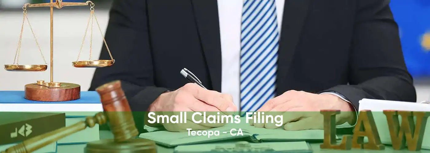 Small Claims Filing Tecopa - CA